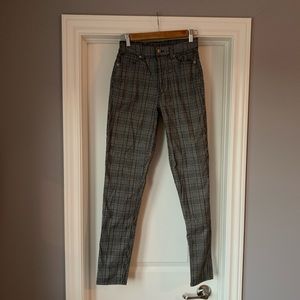 American Eagle Striped Jeans (Size 0 X-Long)